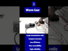 63 ডিসি ওয়ার্ম গিয়ারবক্স মোটর 220rpm 1A 3.5N.M 114W 24V